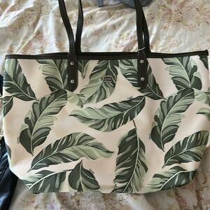 Green coach bag